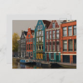 CARTE POSTALE AMSTERDAM (Devant / Derrière)