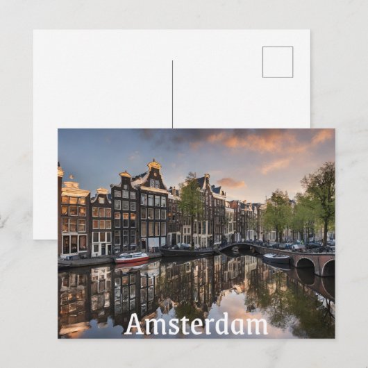 Carte Postale Amsterdam (4) (Devant / Derrière)
