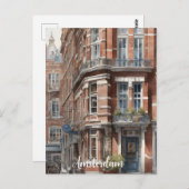 Carte Postale Amsterdam aquarelle (Devant / Derrière)