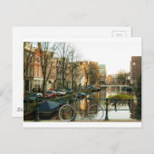 Carte Postale Amsterdam Bicyclette (Devant / Derrière)
