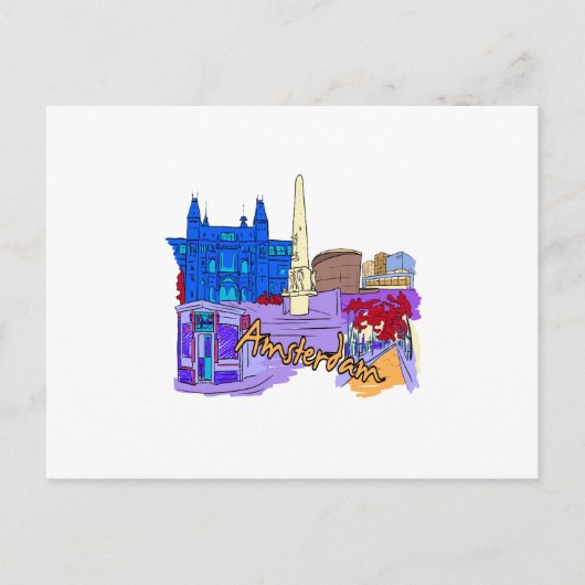 Carte Postale amsterdam blue city image.png (Devant)