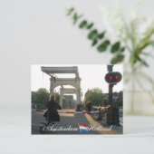 Carte postale Amsterdam Bridge Holland (Debout devant)
