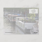 Carte postale Amsterdam Canal House Boats (Dos)