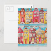 Carte postale Amsterdam en amour (Devant / Derrière)