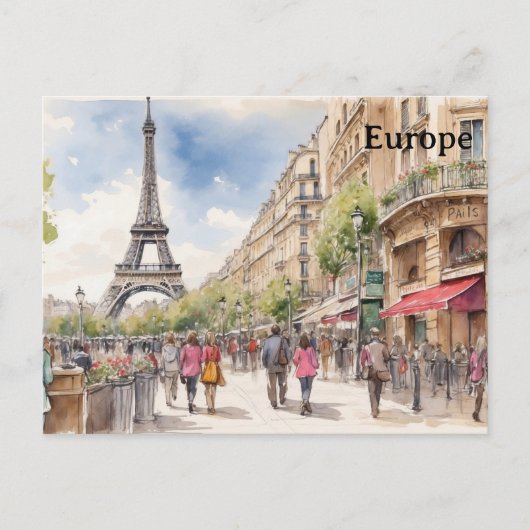 Carte Postale Amsterdam Europe Vintage Travel Tourism Add (Devant)