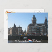 Carte postale Amsterdam Holland (Devant / Derrière)