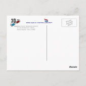 Carte Postale Amsterdam Holland 3D Anaglyph (Dos)