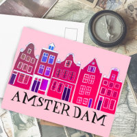 Amsterdam Holland Canal Maisons Voyage Europe