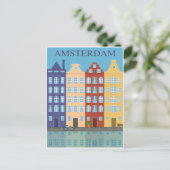 Carte Postale Amsterdam, Hollande, (Debout devant)