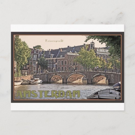 Carte Postale Amsterdam - Keizersgracht (Devant)
