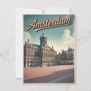 Carte Postale Amsterdam King's Palace Vintage