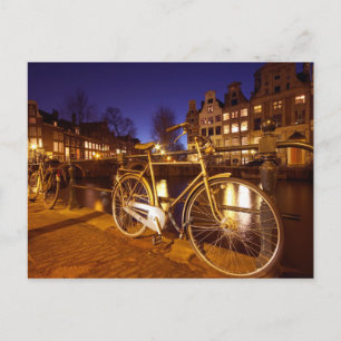 Carte Postale Amsterdam la nuit à Amsterdam Pays-Bas