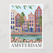 Carte Postale Amsterdam Lakeside Town View Illustration de voyag (Devant)