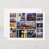Carte Postale Amsterdam multi-images (Devant / Derrière)
