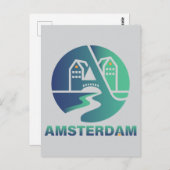 Carte Postale Amsterdam Netherlands Europe (Devant / Derrière)