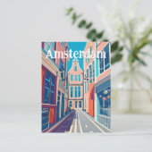 Carte Postale Amsterdam Pays-Bas (Debout devant)