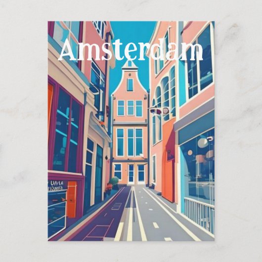 Carte Postale Amsterdam Pays-Bas (Devant)
