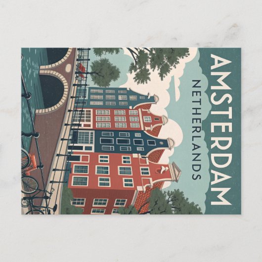 Carte Postale Amsterdam, PAYS-BAS (Devant)