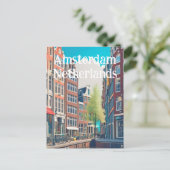 Carte Postale Amsterdam Pays-Bas (Debout devant)