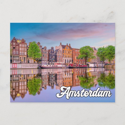 Carte Postale Amsterdam, Pays-Bas (Devant)