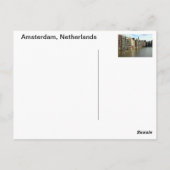 Carte Postale Amsterdam, Pays-Bas (Dos)
