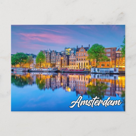 Carte Postale Amsterdam, Pays-Bas (Devant)