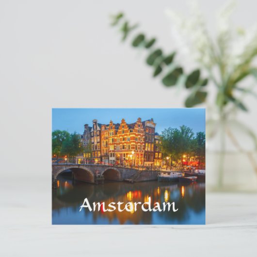 Carte Postale Amsterdam Pays-Bas (Debout devant)