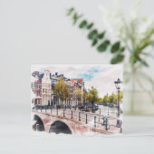 Carte Postale Amsterdam, Pays-Bas (Debout devant)