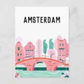 Carte Postale Amsterdam Pays-Bas (Devant)