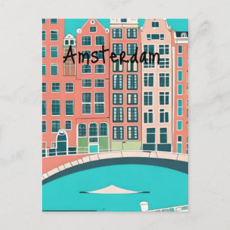 Carte Postale Amsterdam Pays-Bas