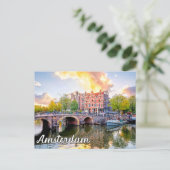 Carte Postale Amsterdam, Pays-Bas (Debout devant)