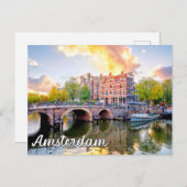 Carte Postale Amsterdam, Pays-Bas (Devant / Derrière)