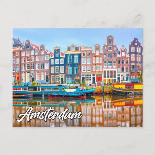 Carte Postale Amsterdam, Pays-Bas (Devant)
