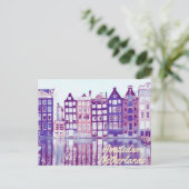 Carte Postale Amsterdam Pays-Bas (Debout devant)