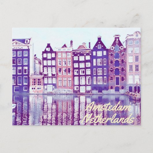 Carte Postale Amsterdam Pays-Bas (Devant)