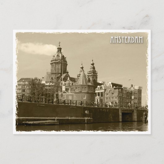 Carte Postale Amsterdam, Pays-Bas (Devant)