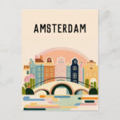Carte Postale Amsterdam Pays-Bas (Devant)