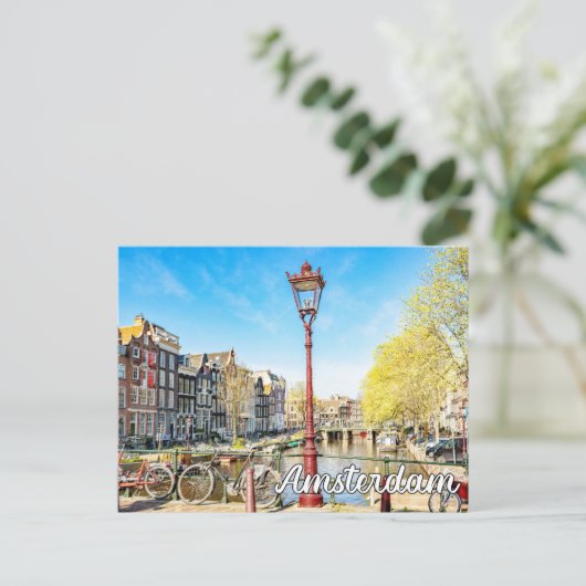 Carte Postale Amsterdam, Pays-Bas (Debout devant)