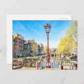 Carte Postale Amsterdam, Pays-Bas (Devant / Derrière)