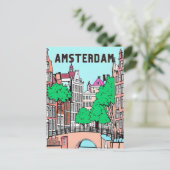 Carte Postale Amsterdam Pays-Bas (Debout devant)