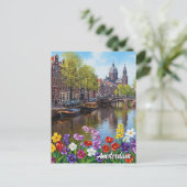 Carte Postale Amsterdam Pays-Bas (Debout devant)