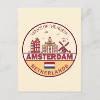 Amsterdam Pays-Bas Emblème de la ville ciel