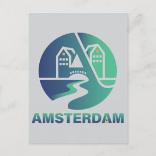 Carte Postale Amsterdam Pays-Bas Europe