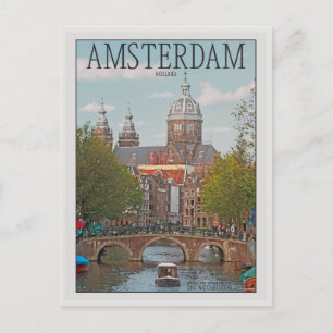 Carte Postale Amsterdam - Saint Nicolaaskerk