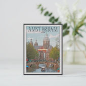Carte Postale Amsterdam - Saint Nicolaaskerk (Debout devant)