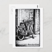 Carte Postale Amsterdam, Vélo, vacances Pays-Bas (Devant / Derrière)
