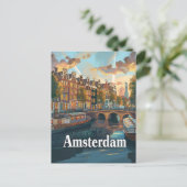 Carte Postale Amsterdam vintage (Debout devant)