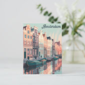 Carte Postale Amsterdam vintage (Debout devant)