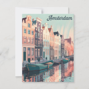 Carte Postale Amsterdam vintage