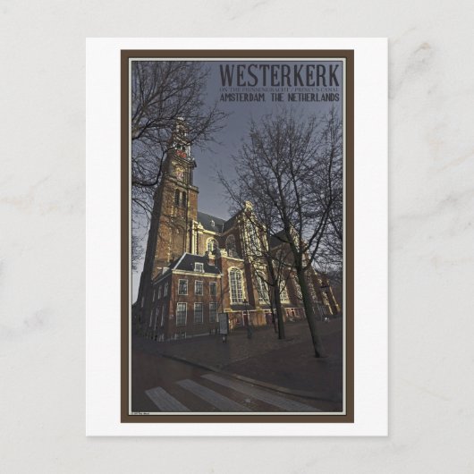 Carte Postale Amsterdam - Westerkerk (Devant)